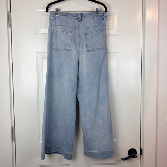 Miou Muse wide leg jeans tie waist sz medium - Picture 6 of 8